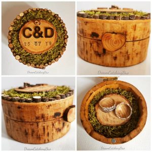 wedding ring box, special day, wedding day, crafty weddings, natural, eco wedding, whimsical wedding, gift box, special box, hand made gifts, handmade, moss and wood